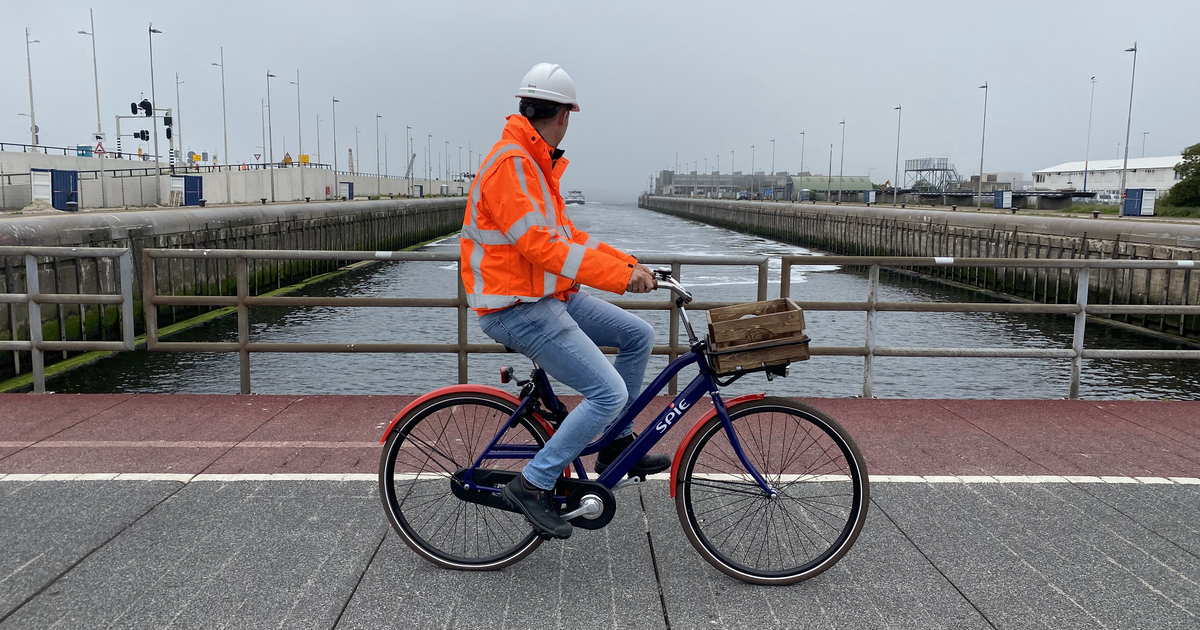 Op projectlocaties met de SPIEfiets, gemaakt door mensen met een afstand tot de arbeidsmarkt SPIE
