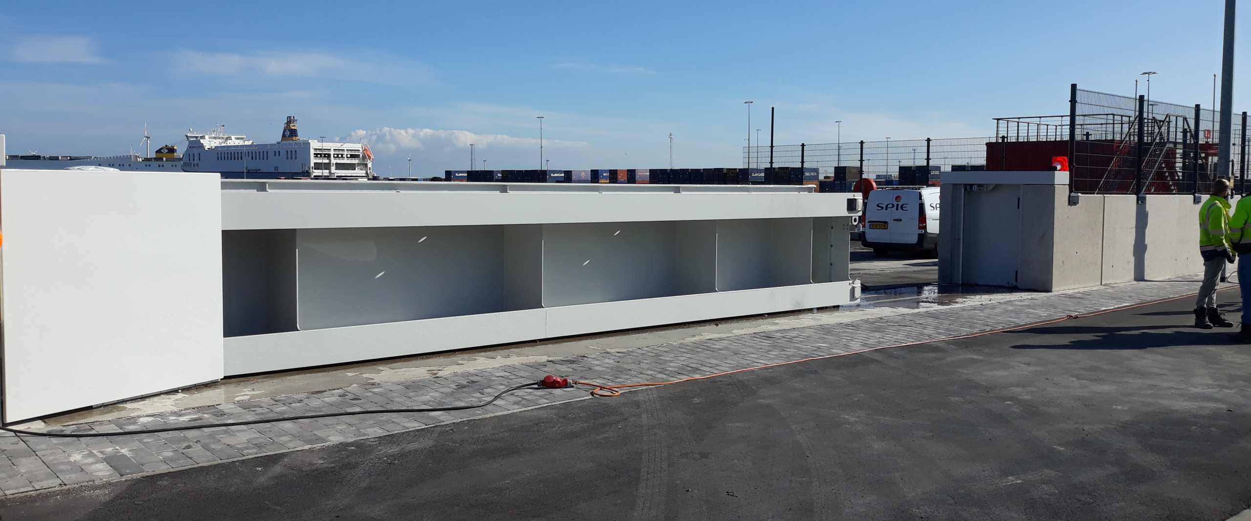 Rolpoorten in Zeebrugge