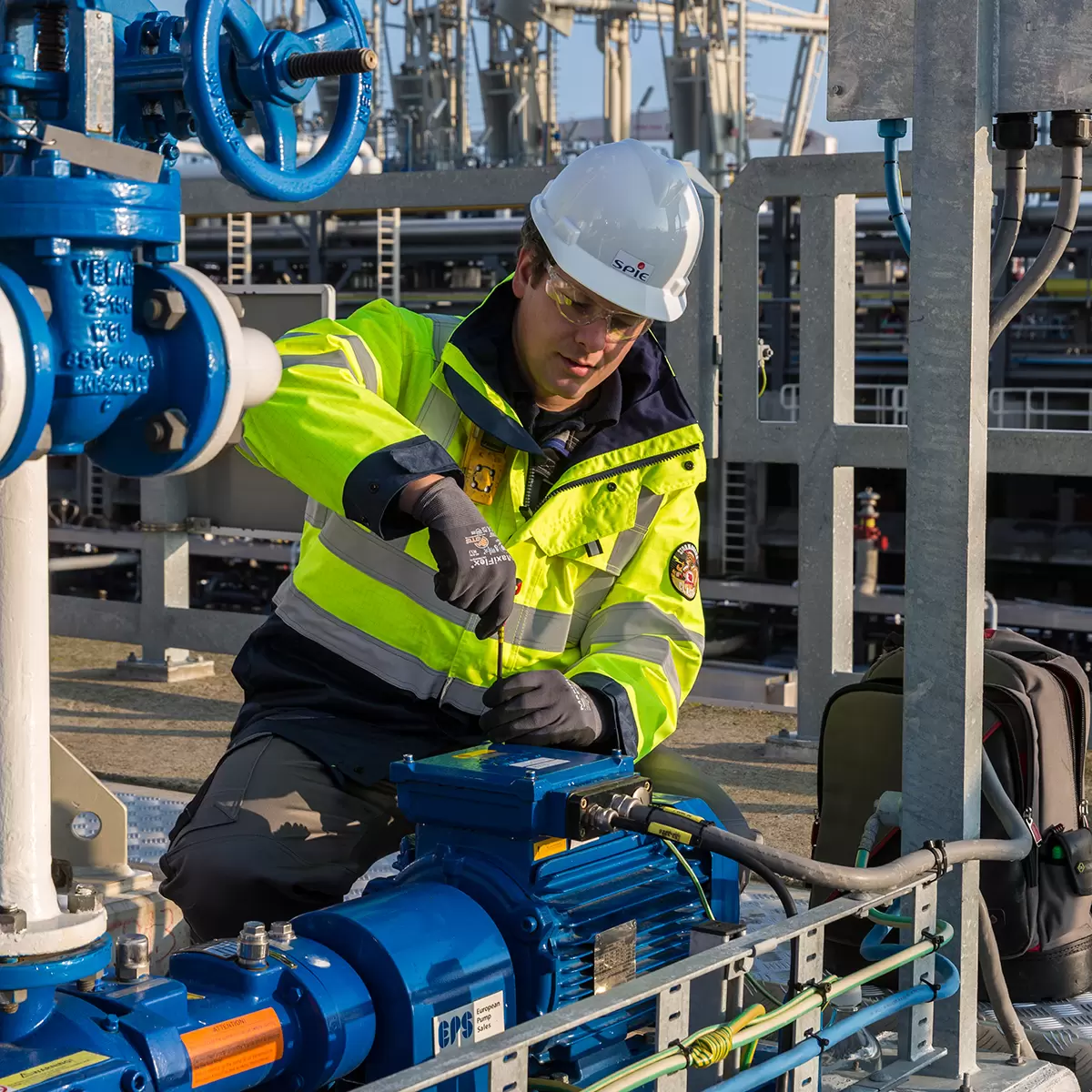 Industrie aan het werk