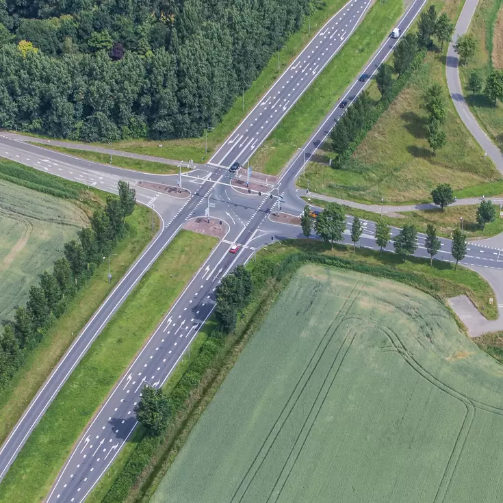 Luchtfoto Tractaatweg
